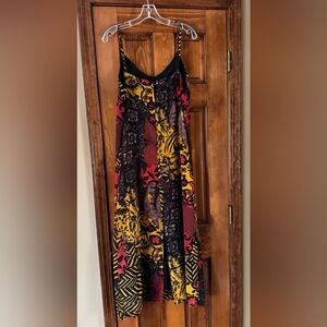 Multicolor Patterned Women's Dress